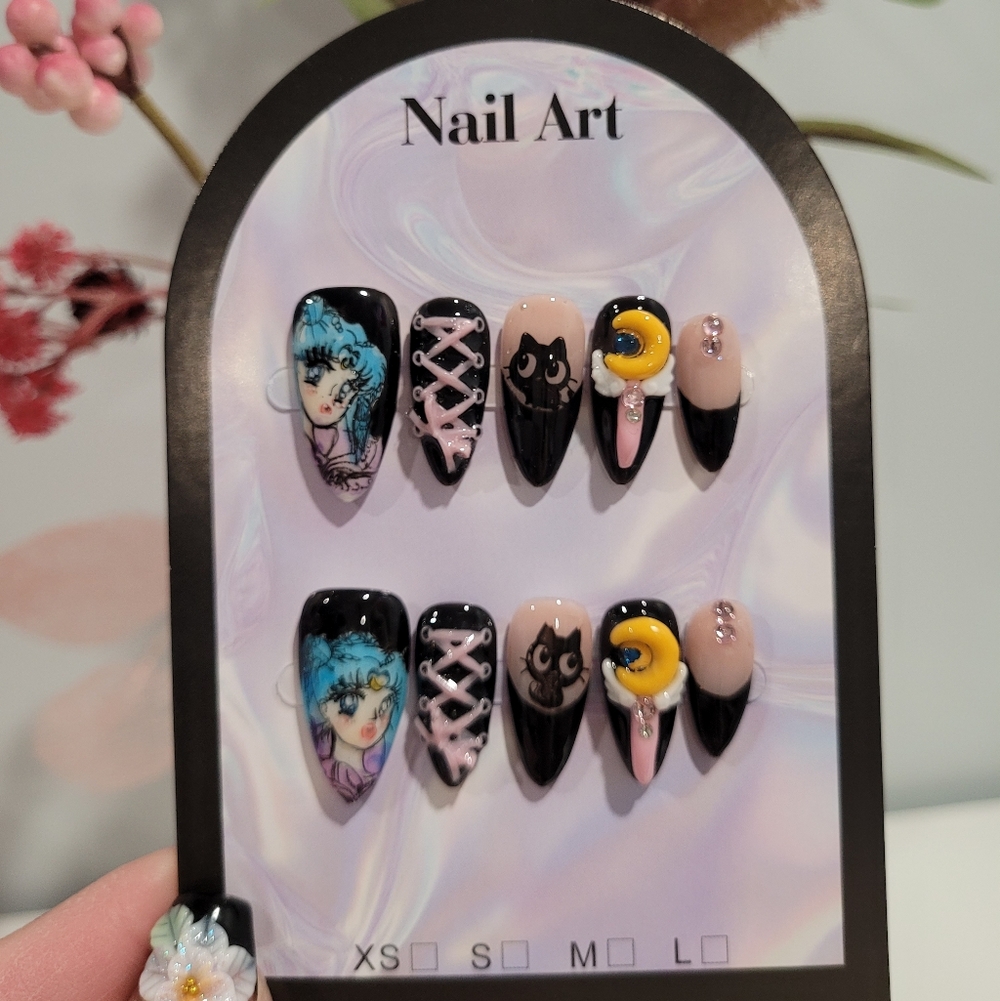 Sailor Moon Design Press On Nails